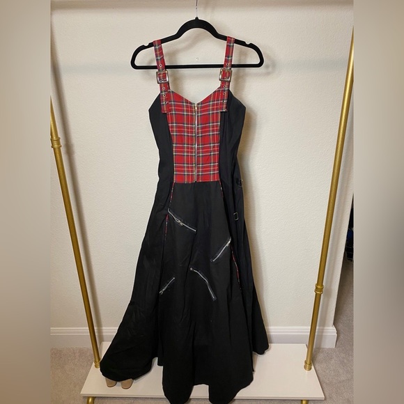Hot Topic Dresses & Skirts - 💕 Vintage Hot Topic Plaid Gown Prom Dress Event Halloween